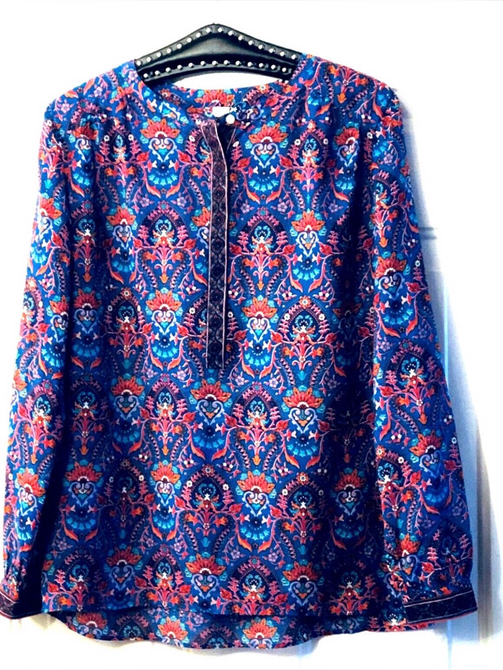 LOFT XL Vibrant Print Blouse